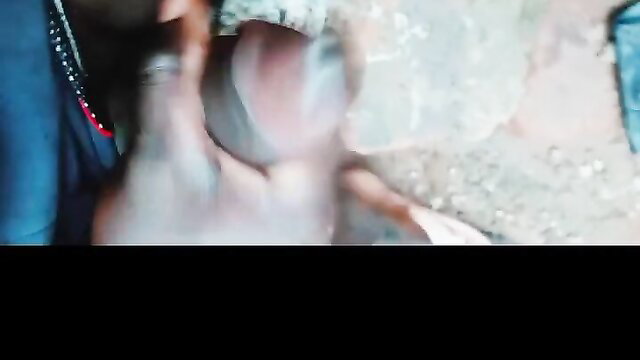 Hot hunk masturbates massive black cock solo while wife away