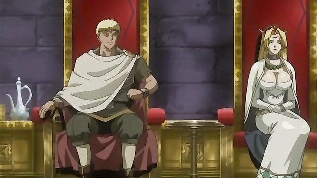 Princess Lilia in white dress with King on throne hentai thumbnail