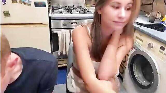 _magic_kis in tank top in kitchen, hot Chaturbate amateur tease