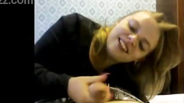 Blonde amateur sister smiling playfully in homemade taboo brother video