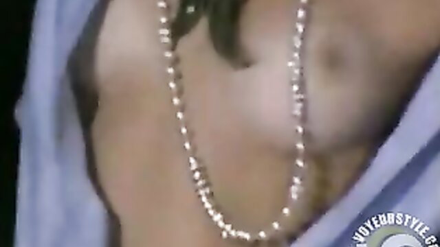 Stunning catwalk model unveils perky tits with pearl necklace at fashion show