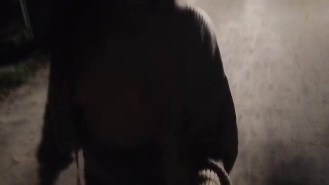 Mystery babe flashes big tits in public city center thrill