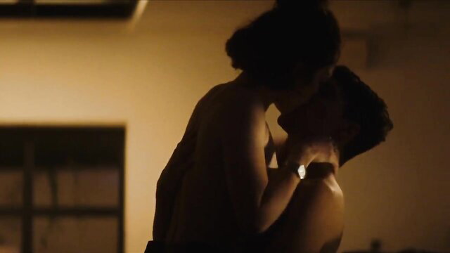 Alice Isaaz nude topless kissing embrace hot celeb sex scene