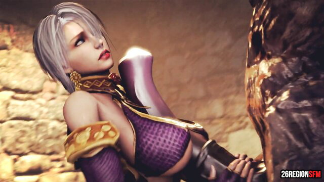 Silver-haired Asian beauty in purple lingerie poses seductively in K.T.S.O.H.4 DANGEROUS BITCH