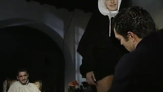 Jessica Rizzo as horny nun in Io la Monaca di Monza porn film