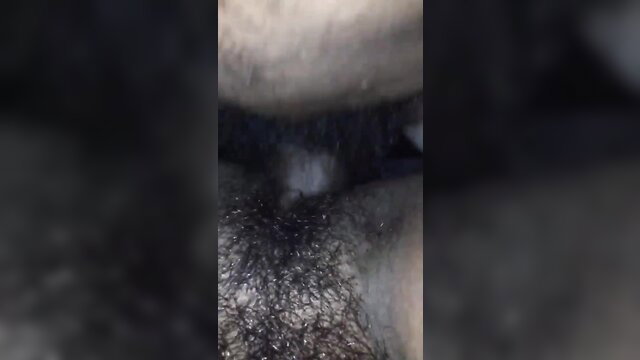 Closeup Sri Lankan amateur cock with cum in hairy groin