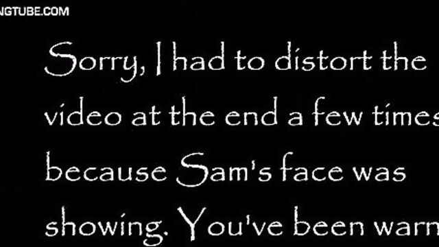 The Spanky Dance adult video thumbnail with distorted Sam's face text overlay