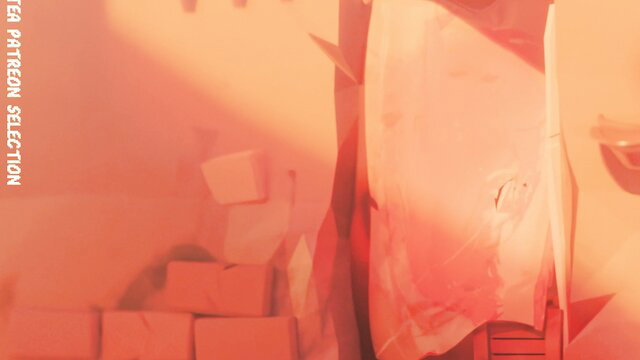 Alley Samira League of Legends hentai animation in orange-lit scene