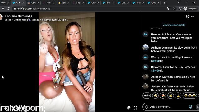 Laci Kay Somers teases massive tits in skimpy bikini OnlyFans vid