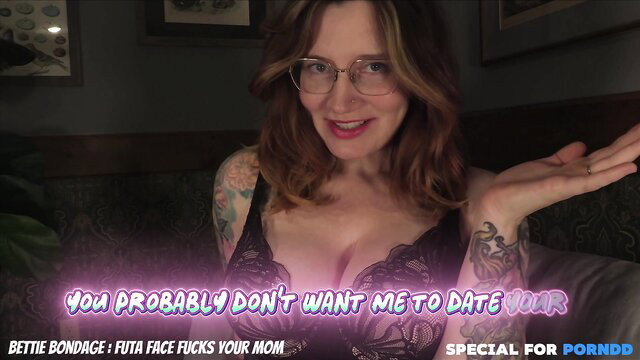 Bettie Bondage in lingerie teases futa face fucks your mom audio porn