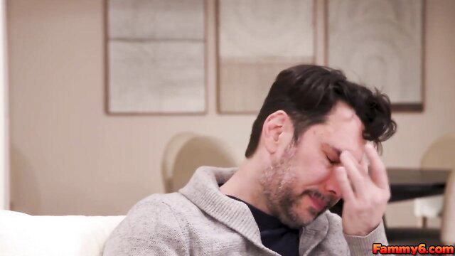 River Lynn facepalming in sweater, teasing anal perks