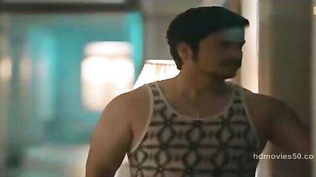 Muscular Indian man in tight tank top, Sona Part 02 Ullu web series