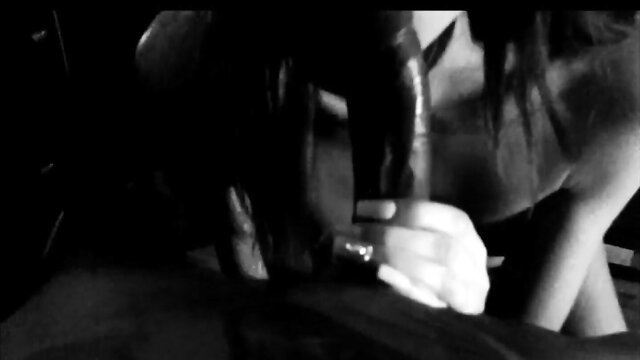 Crystal Thayer closeup handjob in black latex lingerie OnlyFans