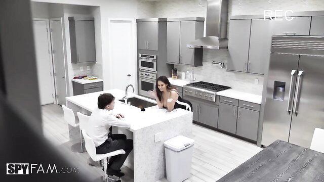 Ava Addams flirts with stepson in kitchen on Valentine's Day