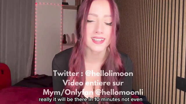 Hellolimoon pink-haired amateur teases in sexy black top, OnlyFans promo