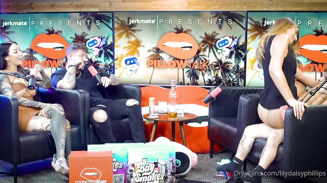 Lily Phillips teases midget at Jerkmate Pillow Talk panel