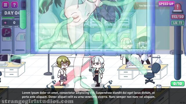 Lovecraft Locker 2 Day 4: Anime girls in tentacle breach lab scene