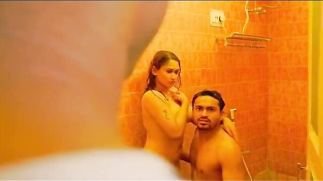 Barnita Biswas nude wet sex with hunk in steamy bathroom