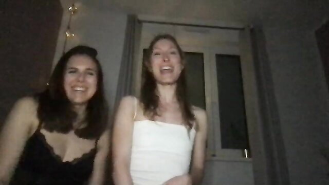 girlsnextdoor__ amateur camgirls smiling in lingerie, huge tits tease