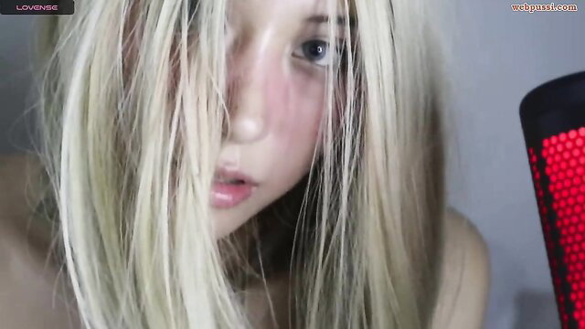 Wendy Daniela blonde webcam girl closeup tits tease Chaturbate show