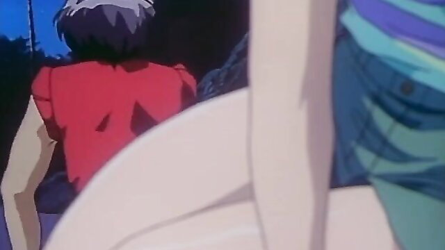 Pia Carrot Ep.3 anime hentai girls in sexy dresses outdoor scene