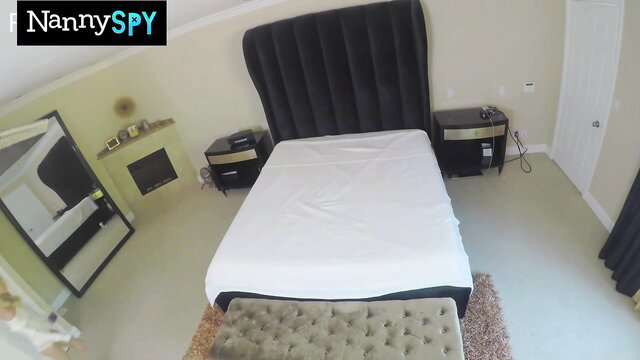 Piper Perri in NannySpy bedroom scene, tiny tits white nanny