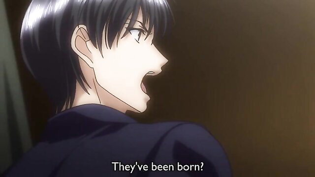 Shocked black-haired anime guy from Shin Ringetsu 2 says 'They've been born?'