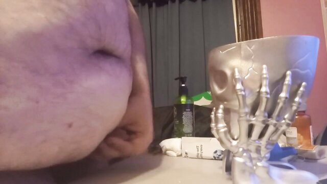 Sexypandabear27 closeup fat belly with belly button piercing