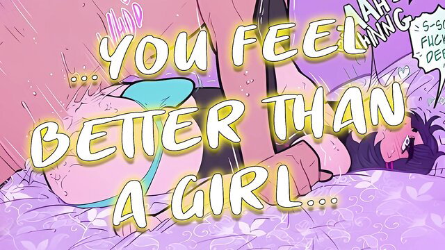 DecaVA femboy crossdressing seduces straight homie, 'You feel better than a girl' ASMR audio porn