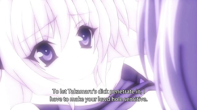 Beat Blades Haruka Ep.2 anime hentai girl preps lewd hole for Tezumaru dick penetration