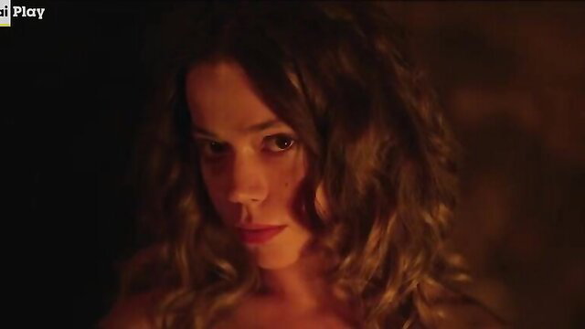 Gea Dall'Orto topless closeup in Cabala 2022 nude celeb scene