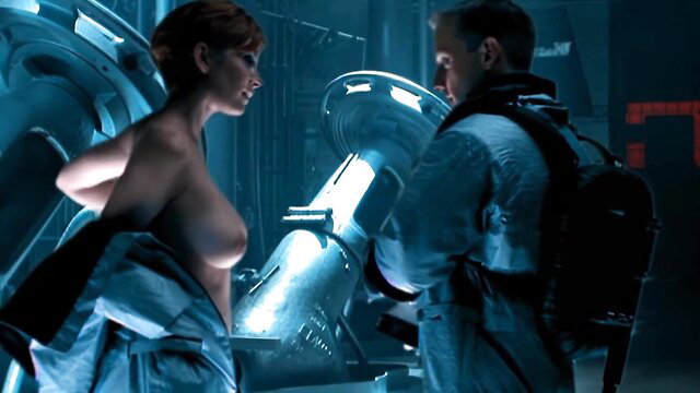 Carole Mackereth nude in spacesuit, Total Recall 2070 s01e01