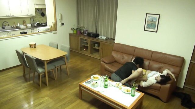 Tanihara Nozomi fucked on couch in I Wanted To See His Wife 19 JAV