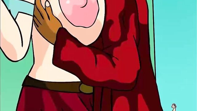 Busty Asian woman in red robe gropes huge tits in closeup HD thumbnail