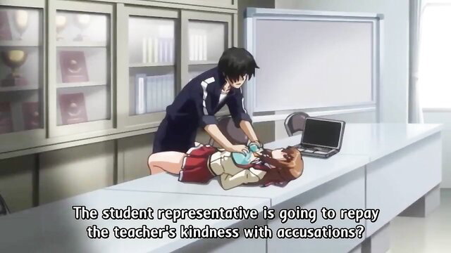 Hentai student rep accuses busty teacher in uncensored JAV scene
