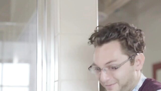 Alexis Fawx smiling in shower, big tits MILF tease