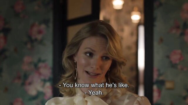 Sophia Heikkilä as hot blonde mother in sheer blouse, Hatching 2022
