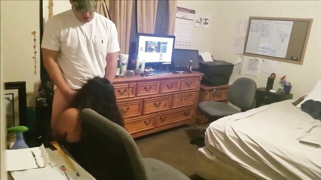 Hotwife fucked by friend doggystyle while hubby watches amateur