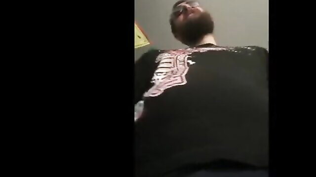 Bearded alpha in Supremacy shirt dominates beta in extreme humiliation scene
