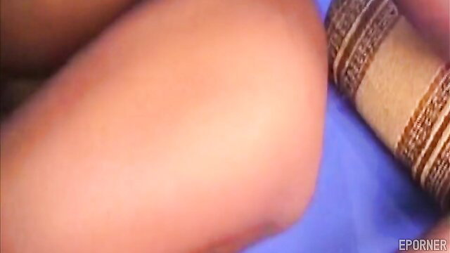 Black glamour girl Nina nude thigh closeup with bangles