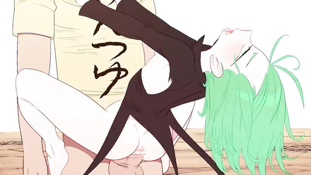 Tatsumaki bent over fucked hard by man in tight black dress