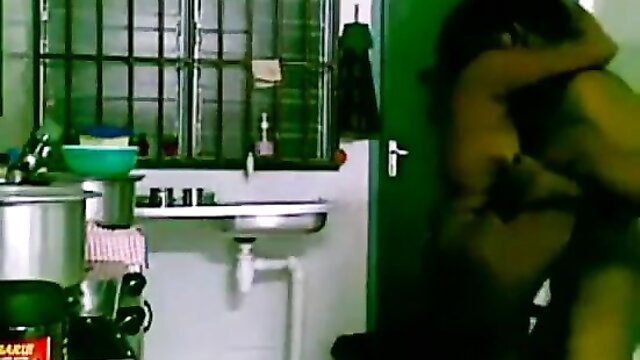Indian couple amateur kitchen sex, wife bent over fucked by husband