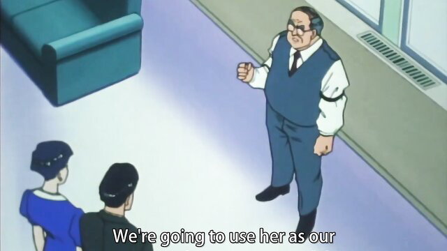 Shocking Pink Girl Momoko Ep.2: Boss suits up suited men with girl in office