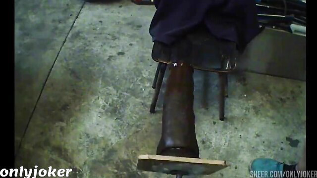 Onlyjoker anal sex on chair, gaped gullet, 10min nonstop butt fuck