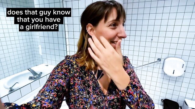 Amateur coworker gossiping about cheating on girlfriend at work