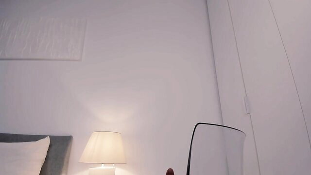 Nina Yv sexy busty brunette spy dildo masturbation in bedroom