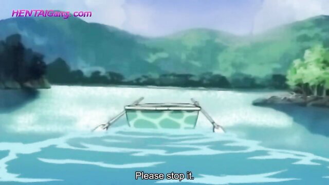 Black Widow pleads 'Please stop it' in outdoor hentai gangbang scene