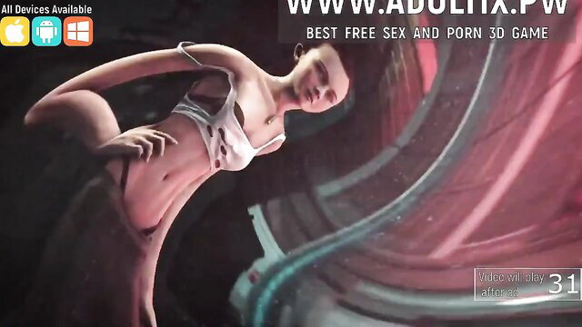 Rei Aoki seductive Asian teen in skimpy white lingerie posing hot