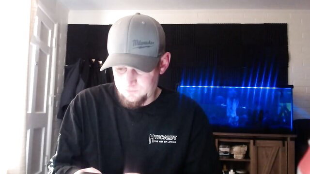Milwaukee hat guy in black Harley shirt, amateur gay teaser thumbnail
