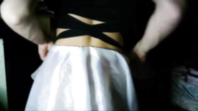 ViiirGi Asmr femboy models sexy black top and white skirt in ASMR roleplay